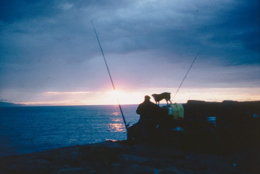 Fishing boat on the open ocean, illustrating deep sea fishing.